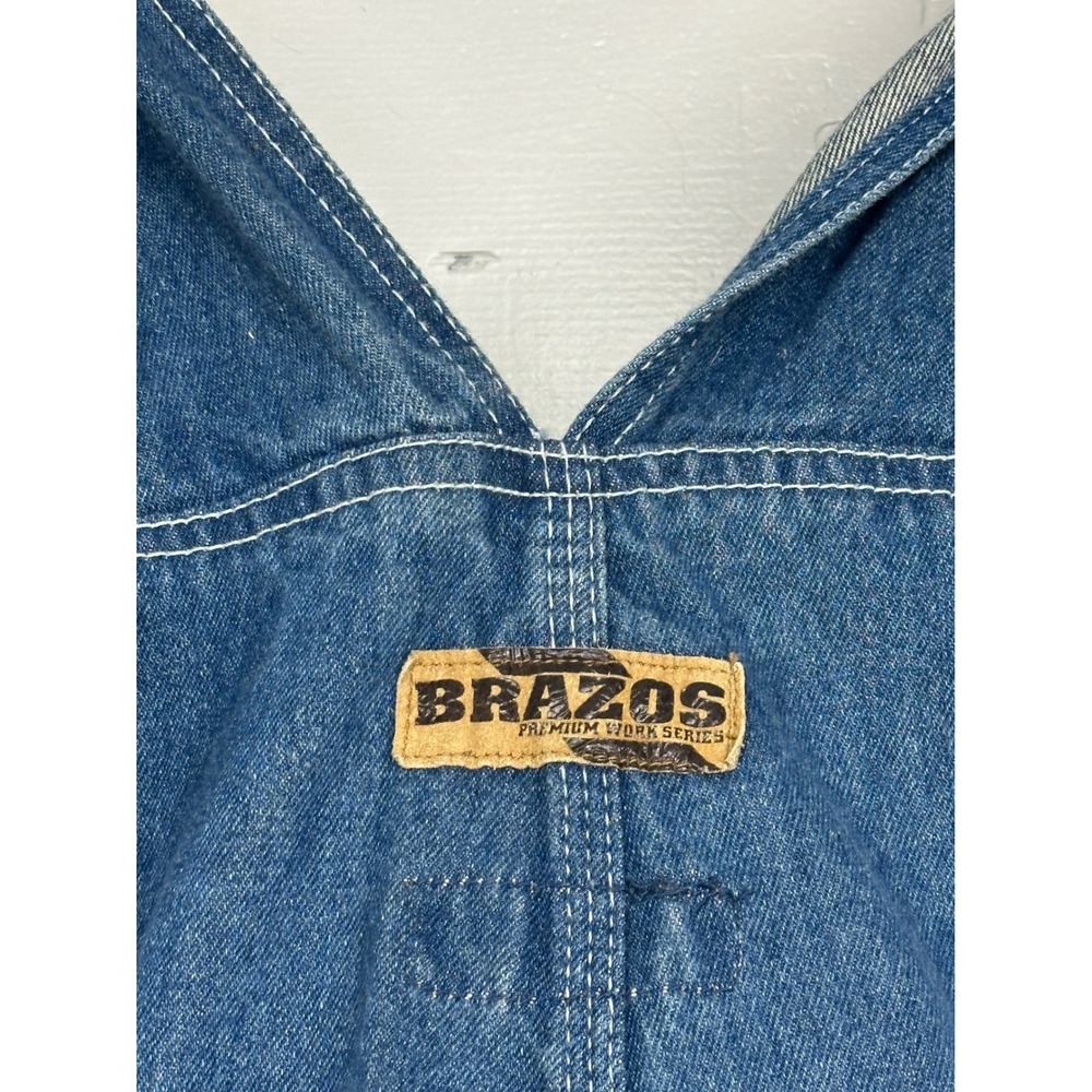 Brazos‎ Premium Work Series Denim Overalls Men Size Medium Blue Cotton